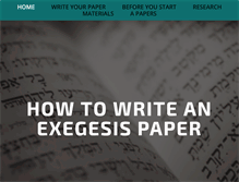 Tablet Screenshot of exegesispaper.com